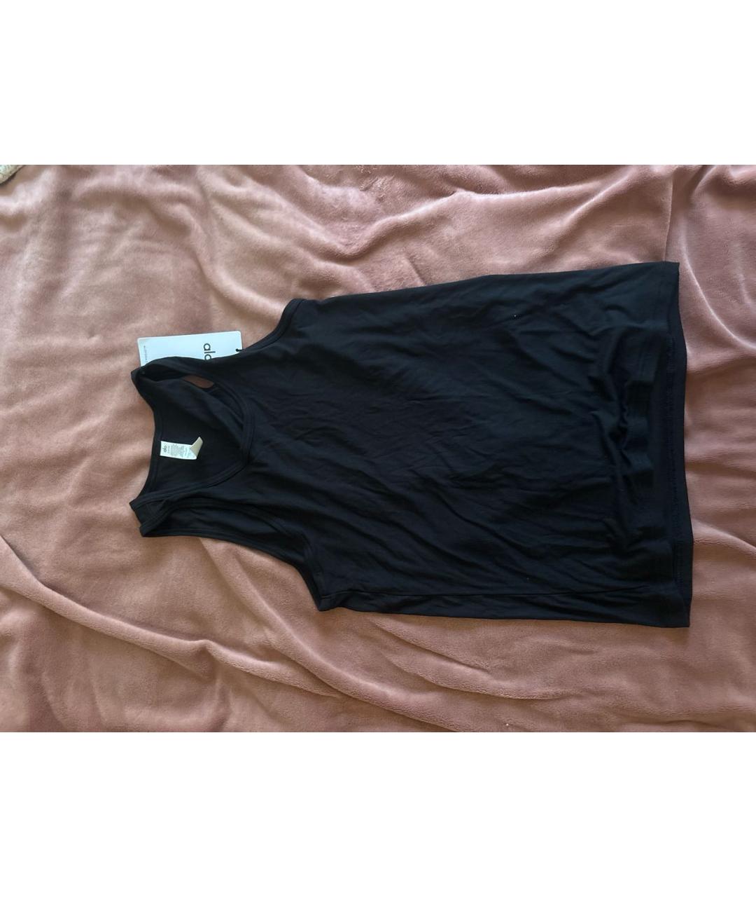 ALO YOGA Черная майка, фото 4