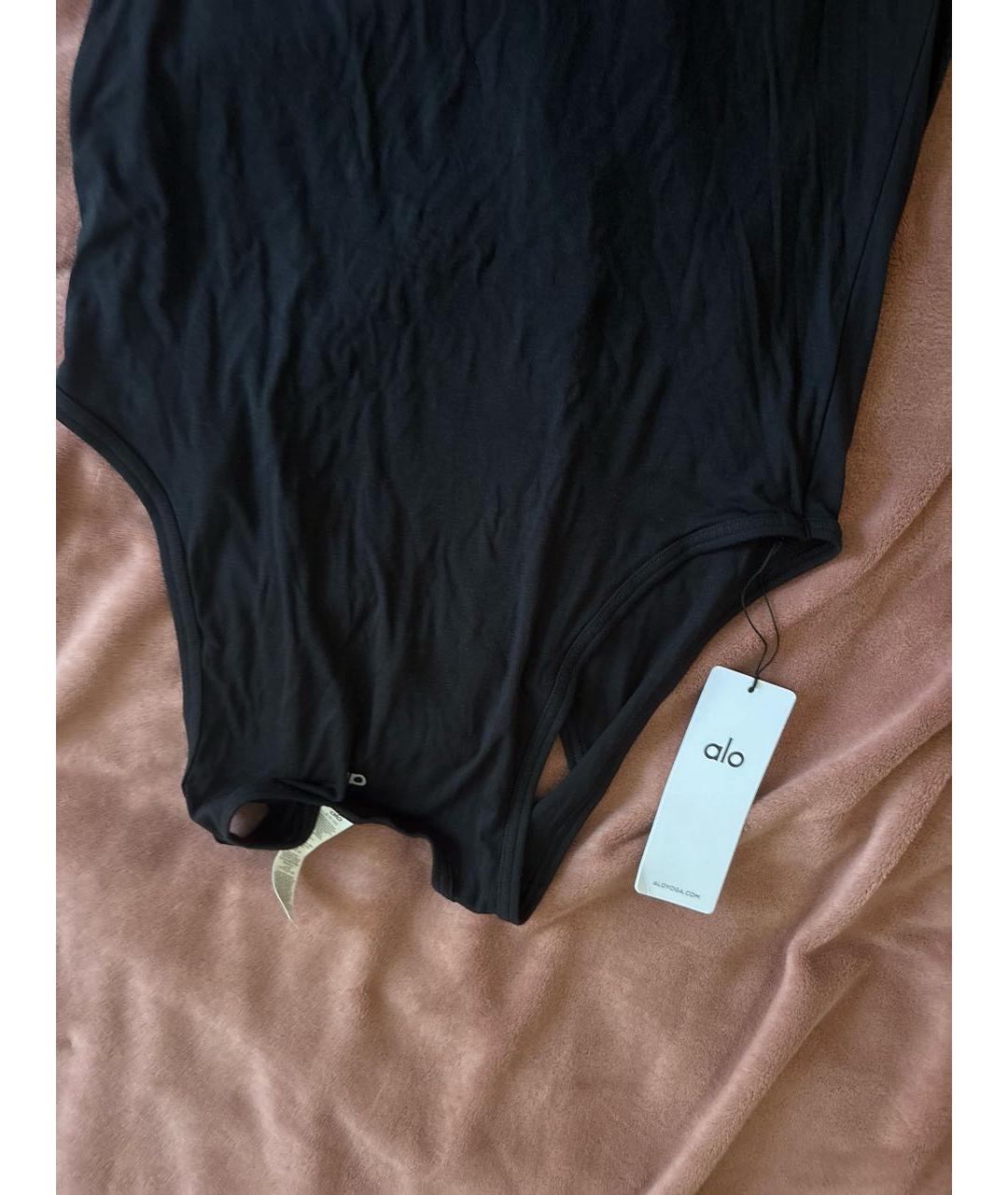 ALO YOGA Черная майка, фото 3