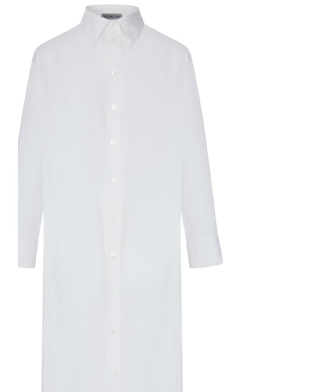 BALENCIAGA Белое хлопковое повседневное платье, фото 2