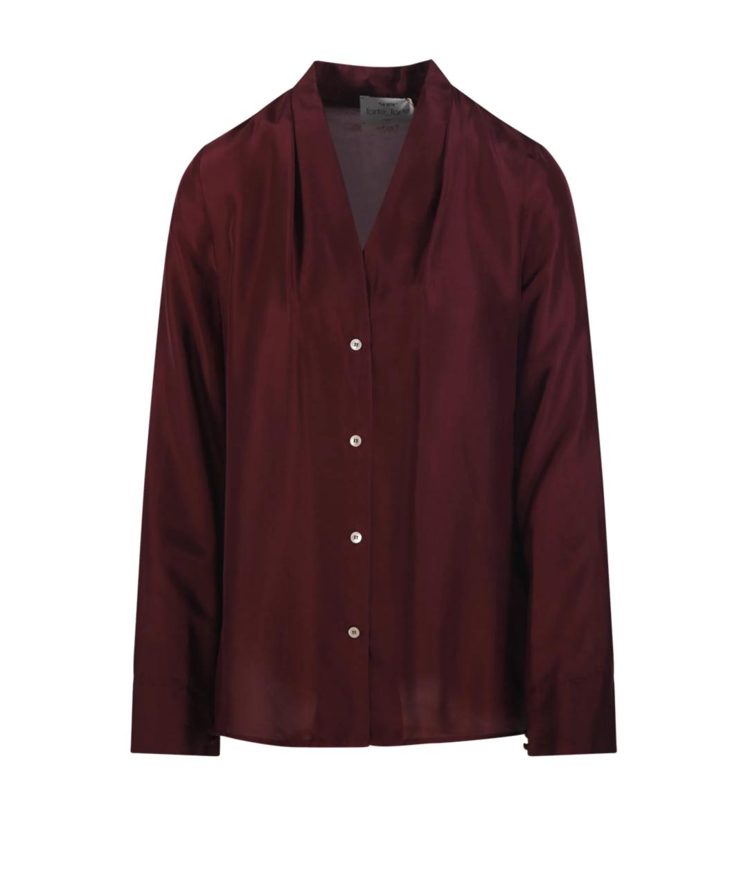 FORTE FORTE Красная шелковая рубашка, фото 1