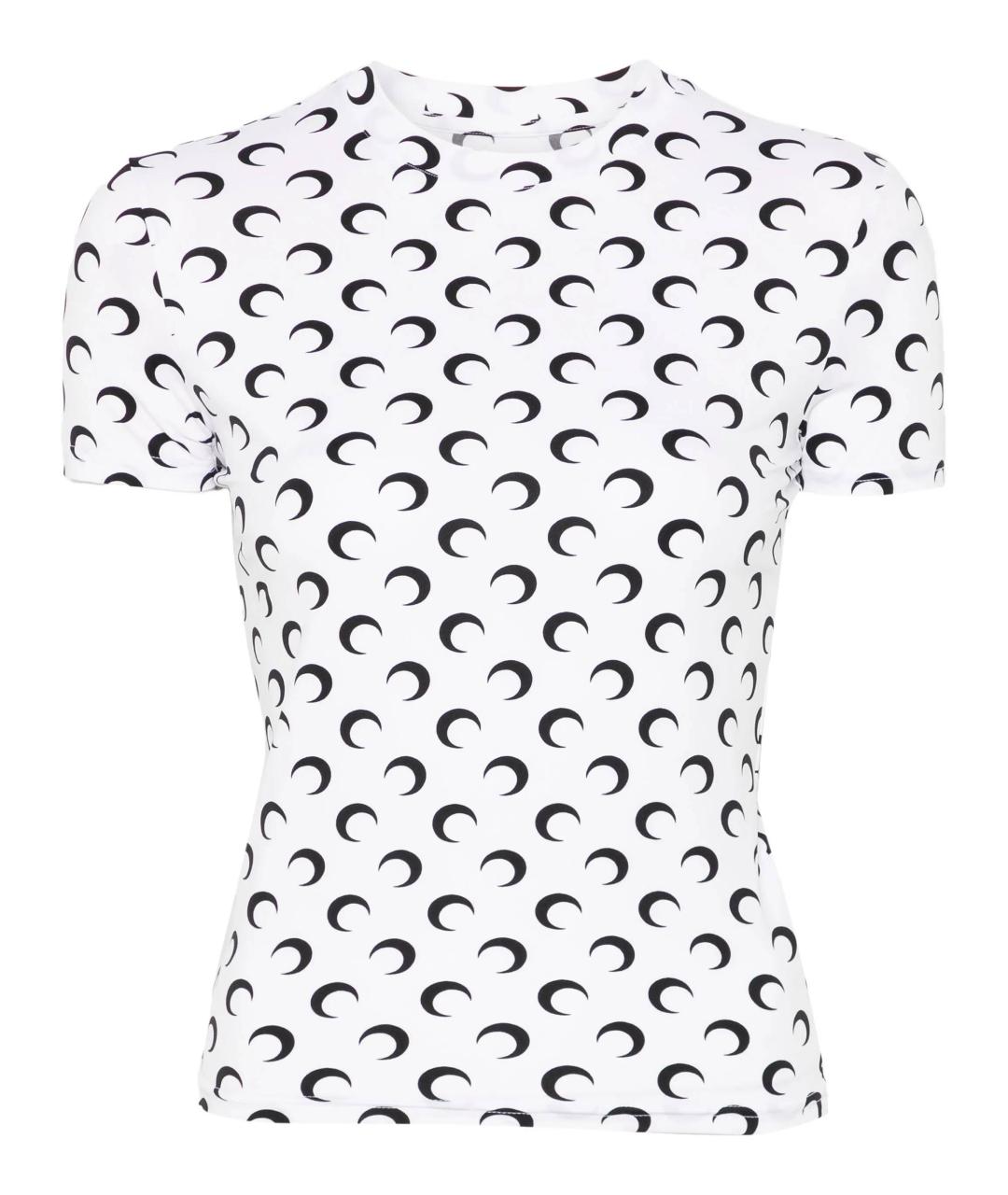 MARINE SERRE Белая футболка, фото 1