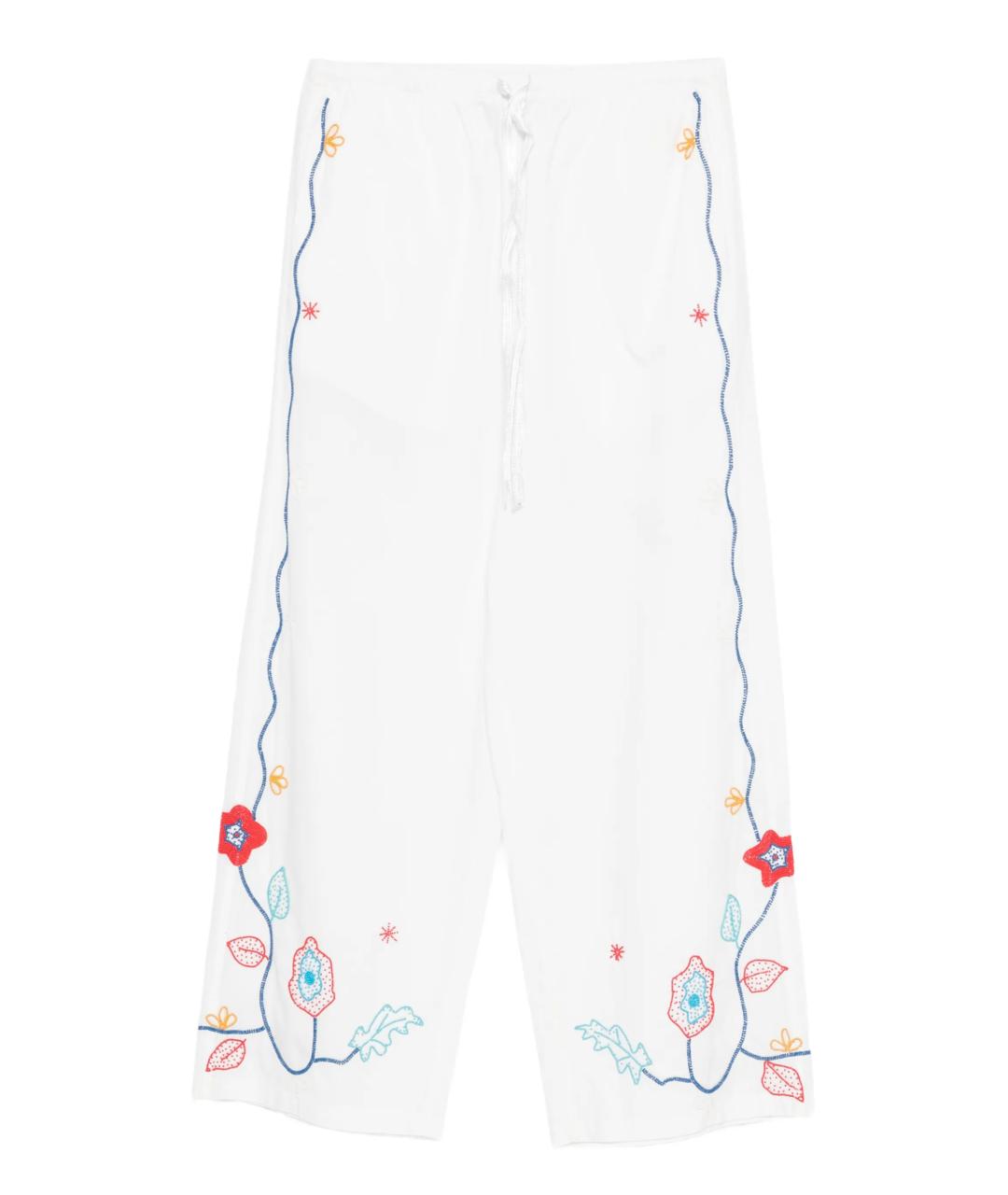 FORTE FORTE Белые прямые брюки, фото 1