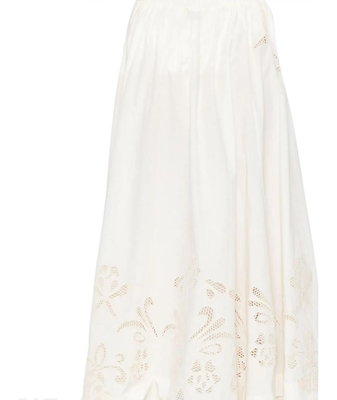 FORTE FORTE Бежевая хлопковая юбка миди, фото 3