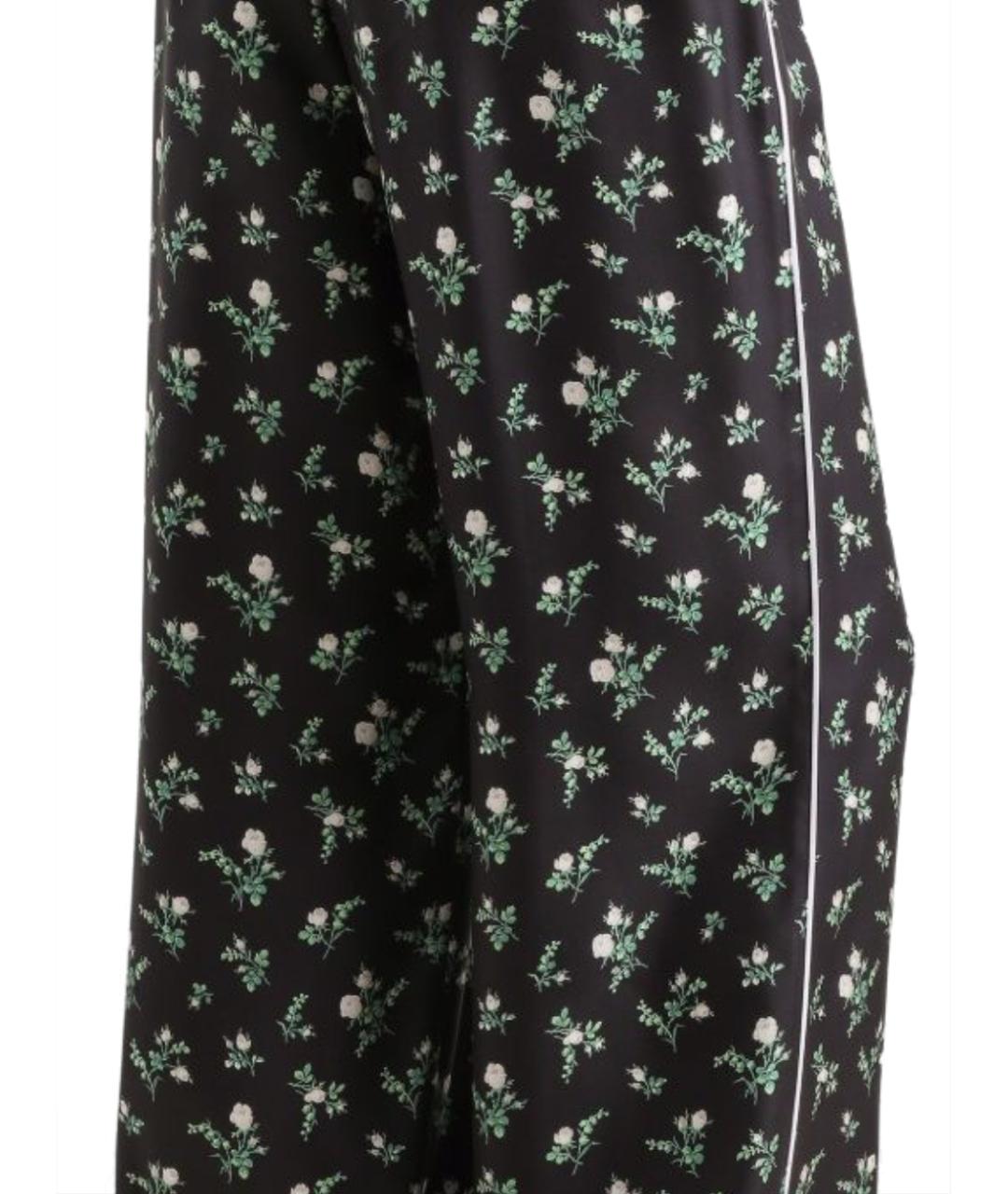 DOLCE&GABBANA Черные шелковые прямые брюки, фото 3