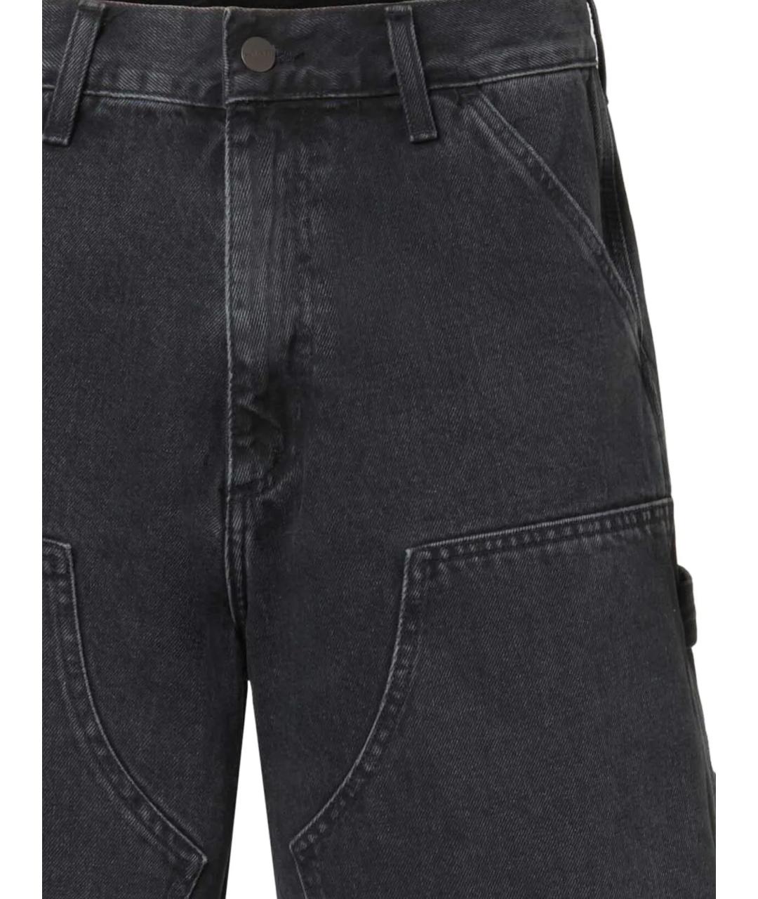CARHARTT WIP Черные хлопковые шорты, фото 2