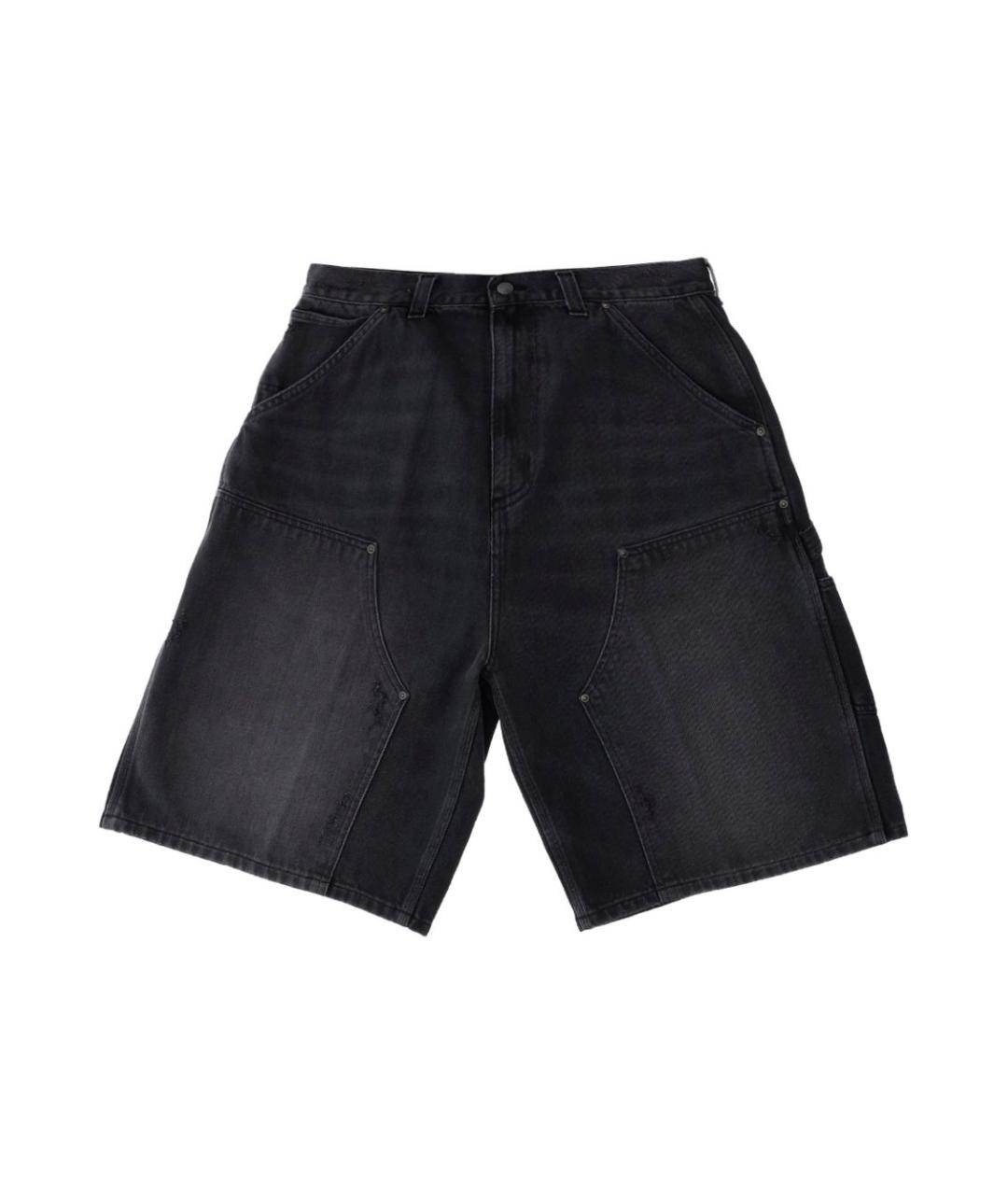 CARHARTT WIP Черные хлопковые повседневные брюки, фото 1