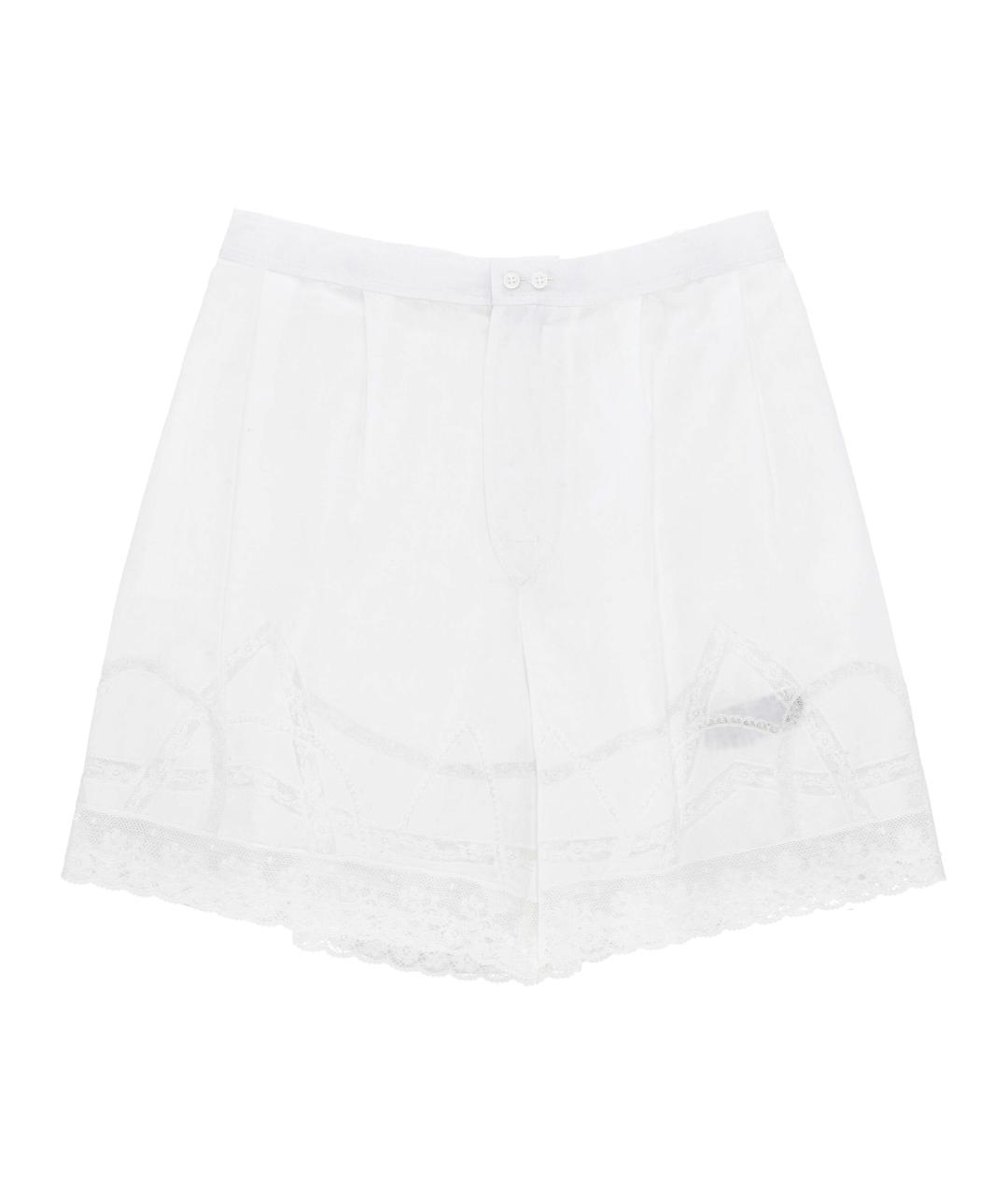 ERMANNO SCERVINO Белые хлопковые шорты, фото 1