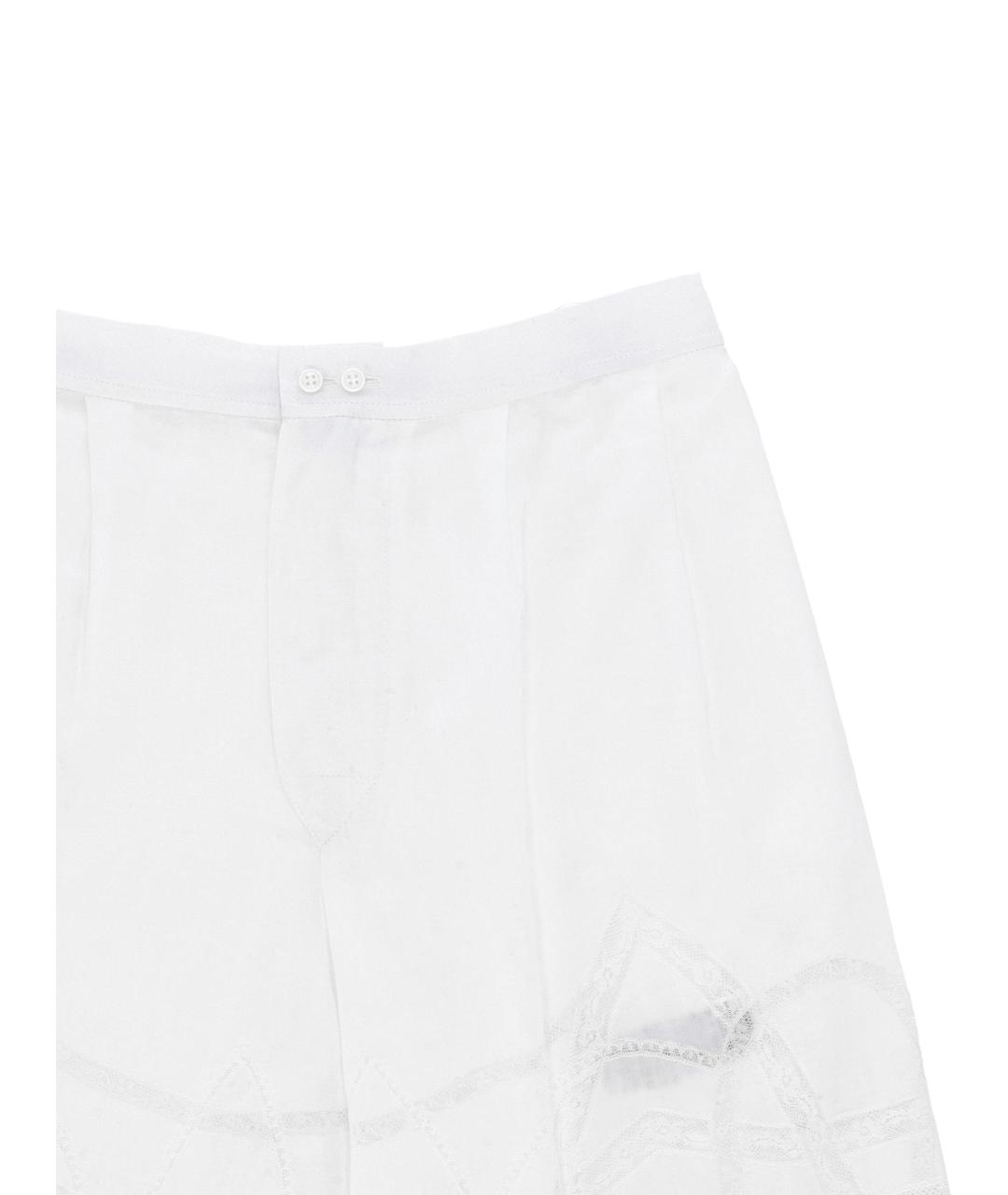 ERMANNO SCERVINO Белые хлопковые шорты, фото 2