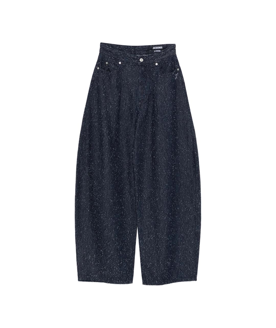 JACQUEMUS Синие хлопковые прямые джинсы, фото 1