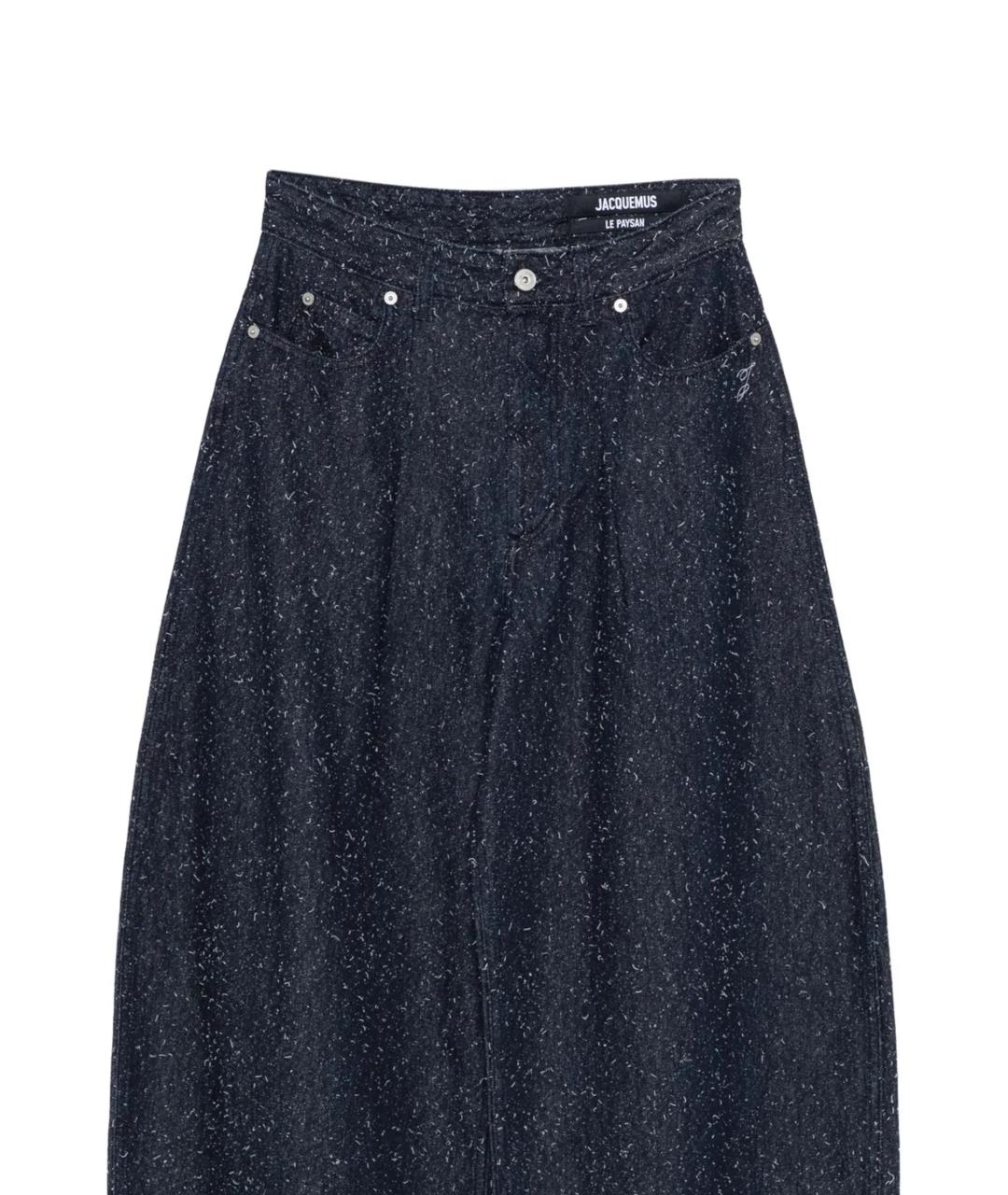 JACQUEMUS Синие хлопковые прямые джинсы, фото 2