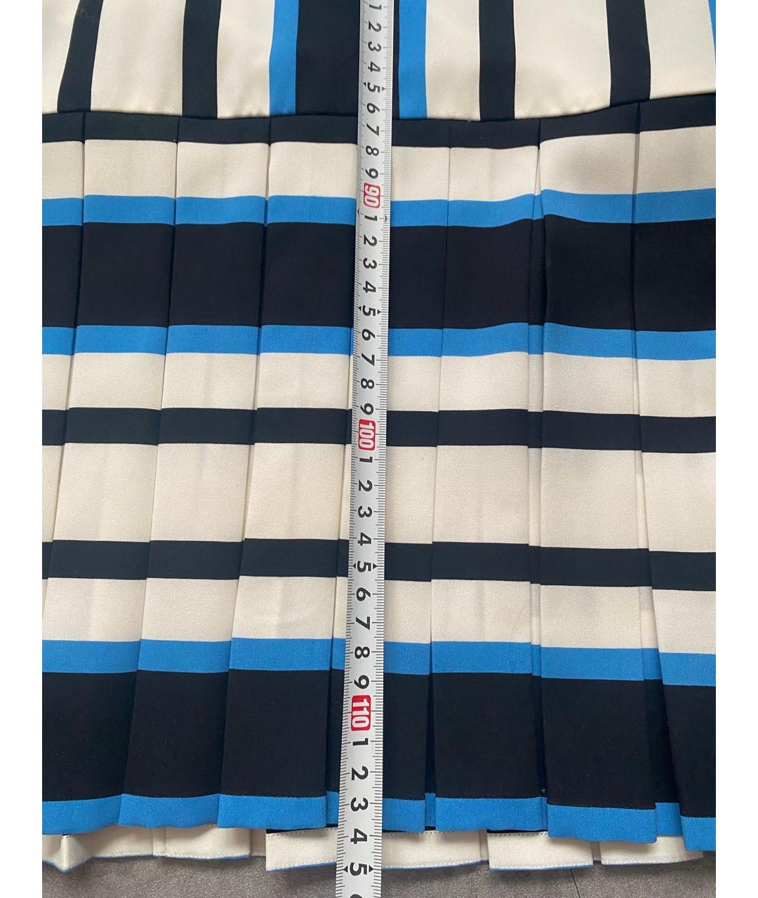 DOLCE&GABBANA Мульти хлопко-эластановое повседневное платье, фото 7