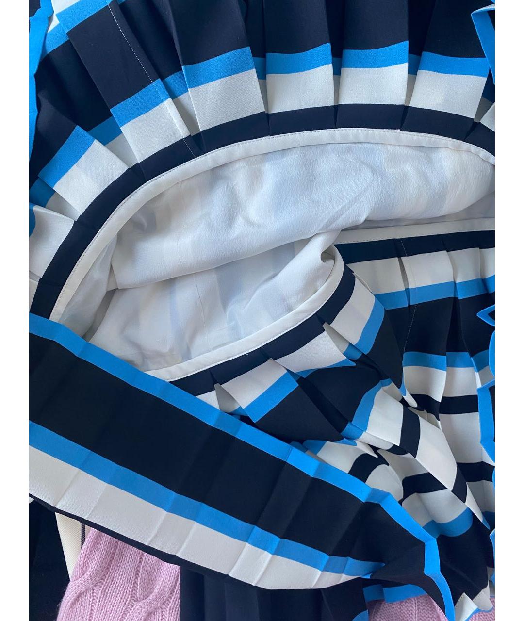 DOLCE&GABBANA Мульти хлопко-эластановое повседневное платье, фото 8