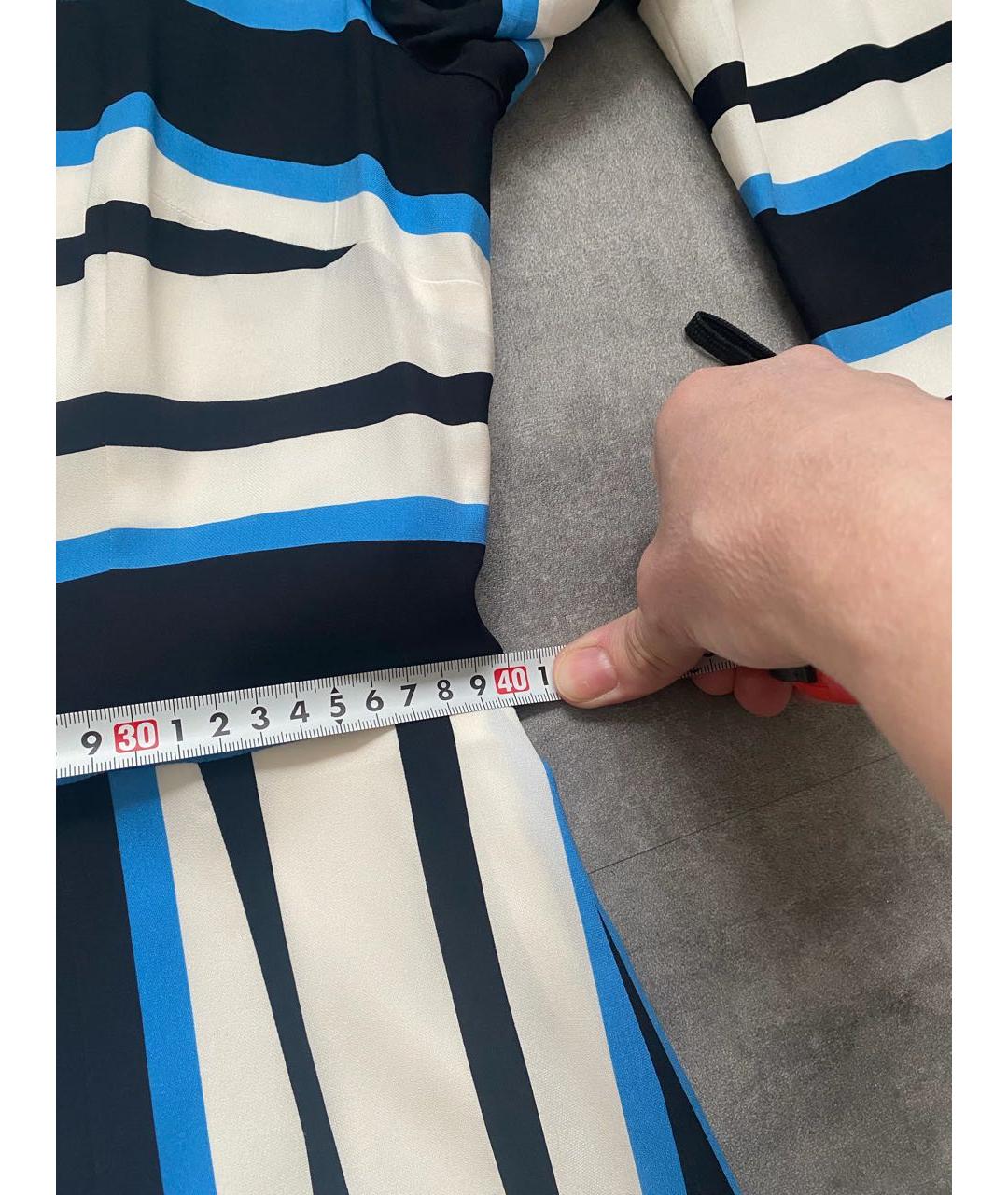 DOLCE&GABBANA Мульти хлопко-эластановое повседневное платье, фото 5