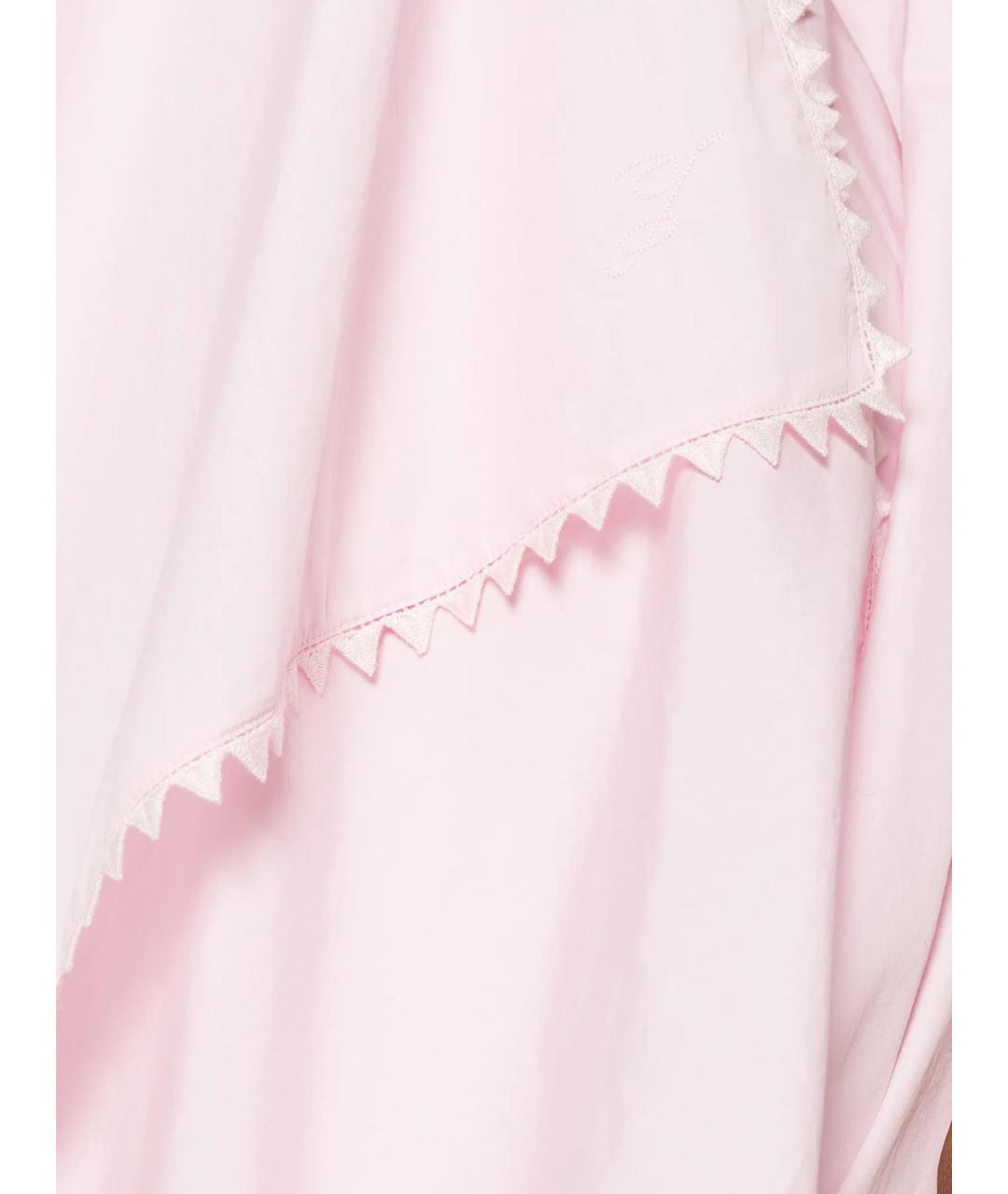 JACQUEMUS Розовое хлопковое коктейльное платье, фото 2