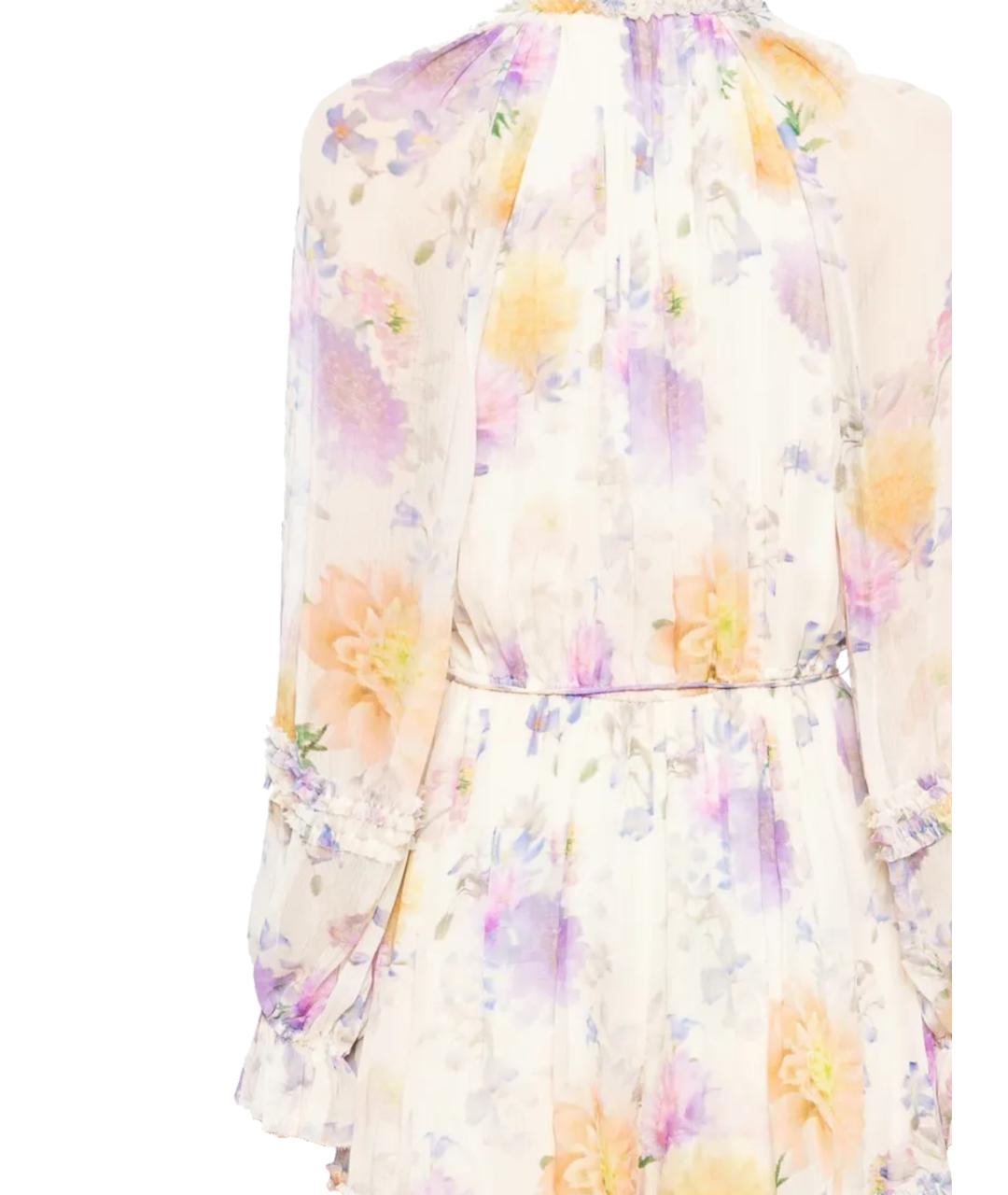 ZIMMERMANN Бежевое вискозное повседневное платье, фото 3