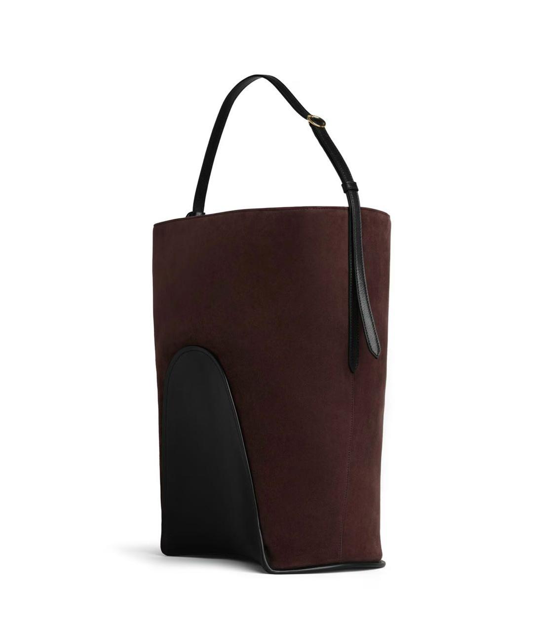 ALAIA Коричневая замшевая сумка через плечо, фото 2