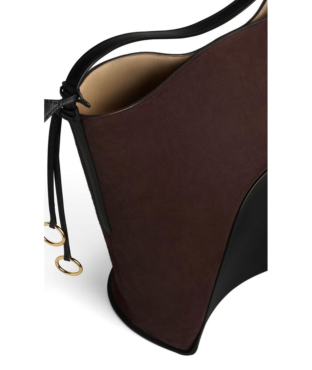 ALAIA Коричневая замшевая сумка через плечо, фото 3