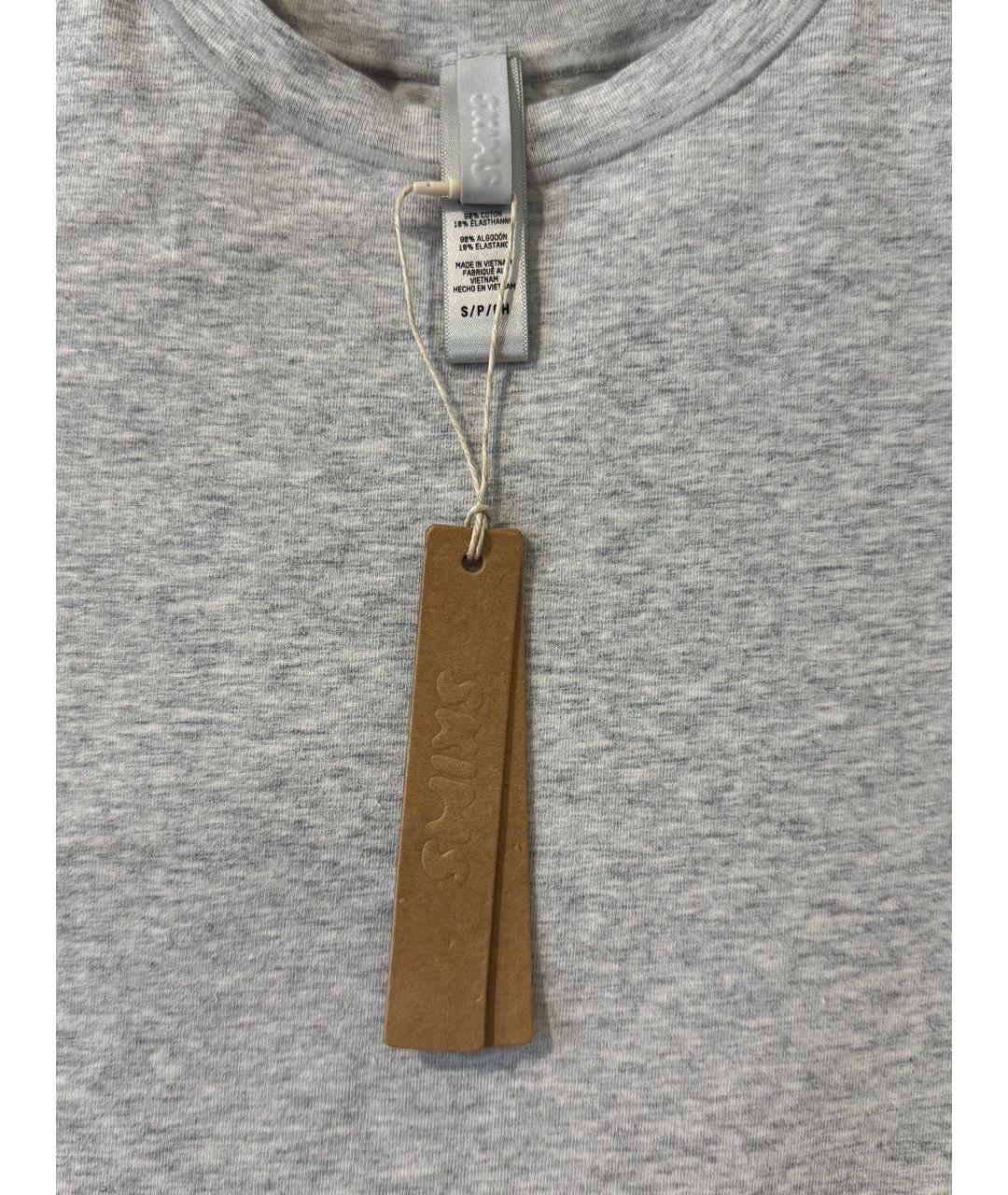 SKIMS Серая хлопковая футболка, фото 5