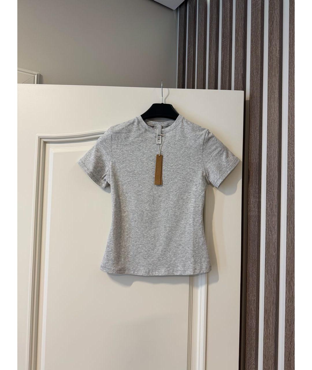 SKIMS Серая хлопковая футболка, фото 2