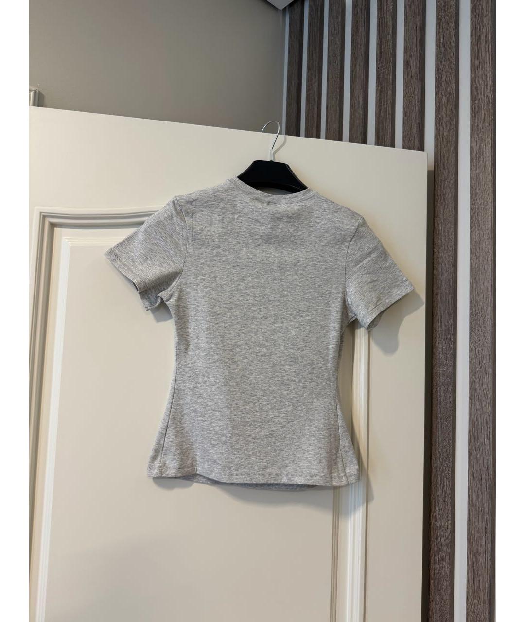 SKIMS Серая хлопковая футболка, фото 6