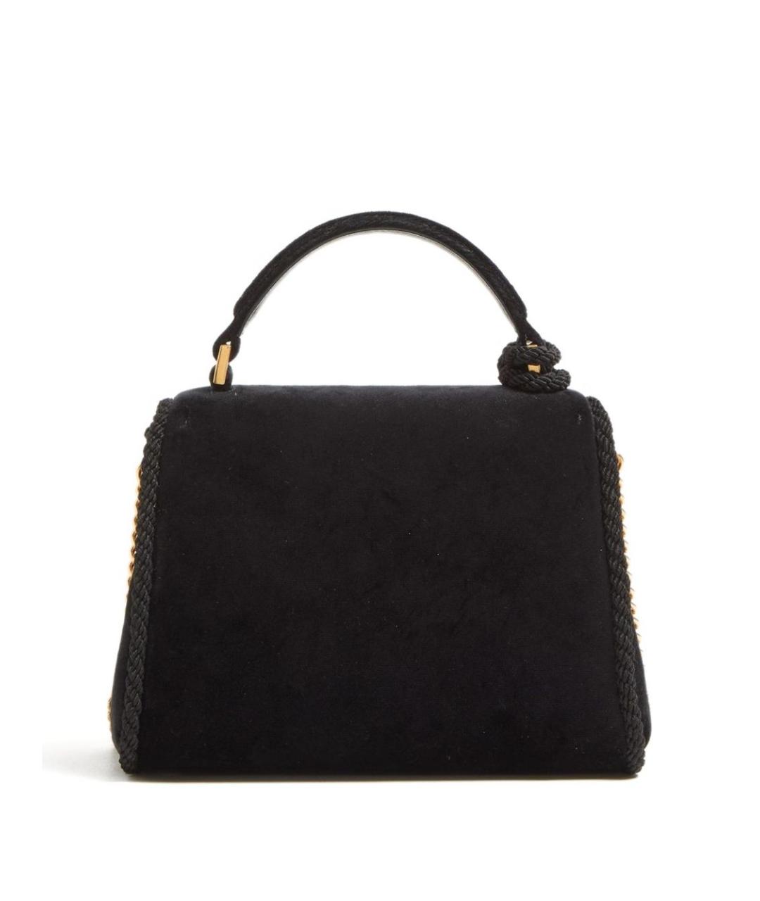 VALENTINO Черная замшевая сумка с короткими ручками, фото 3