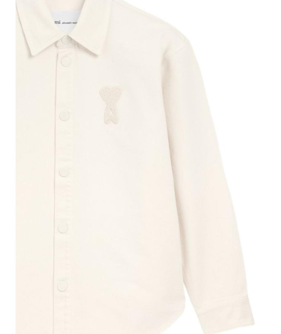 Ami Paris Бежевая полиэстеровая куртка, фото 2