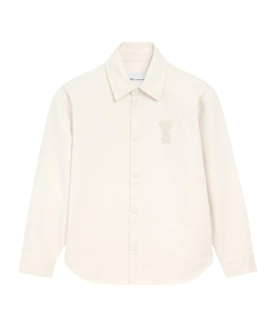 Ami Paris Бежевая полиэстеровая куртка, фото 1