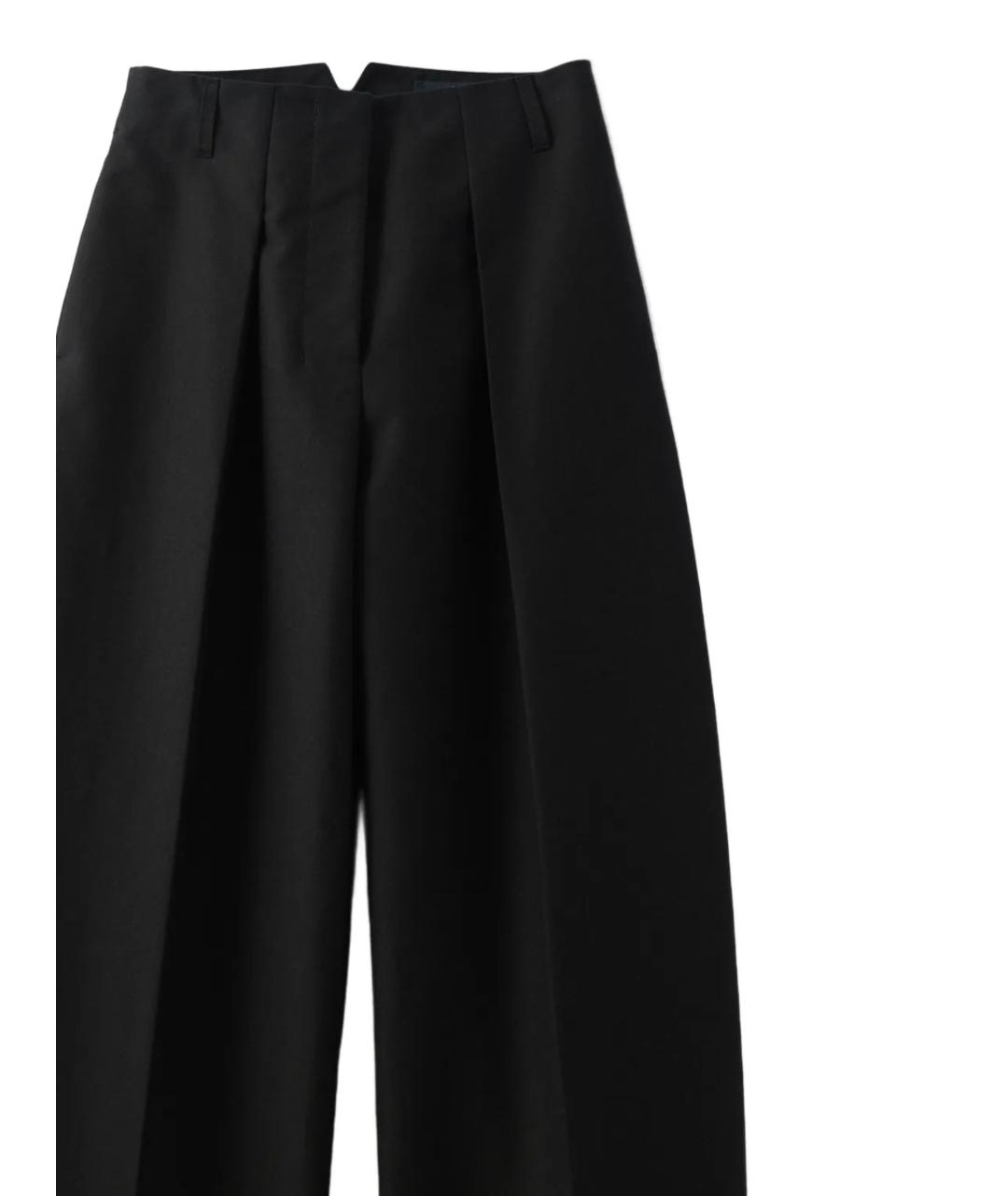 JACQUEMUS Черные хлопковые брюки широкие, фото 2