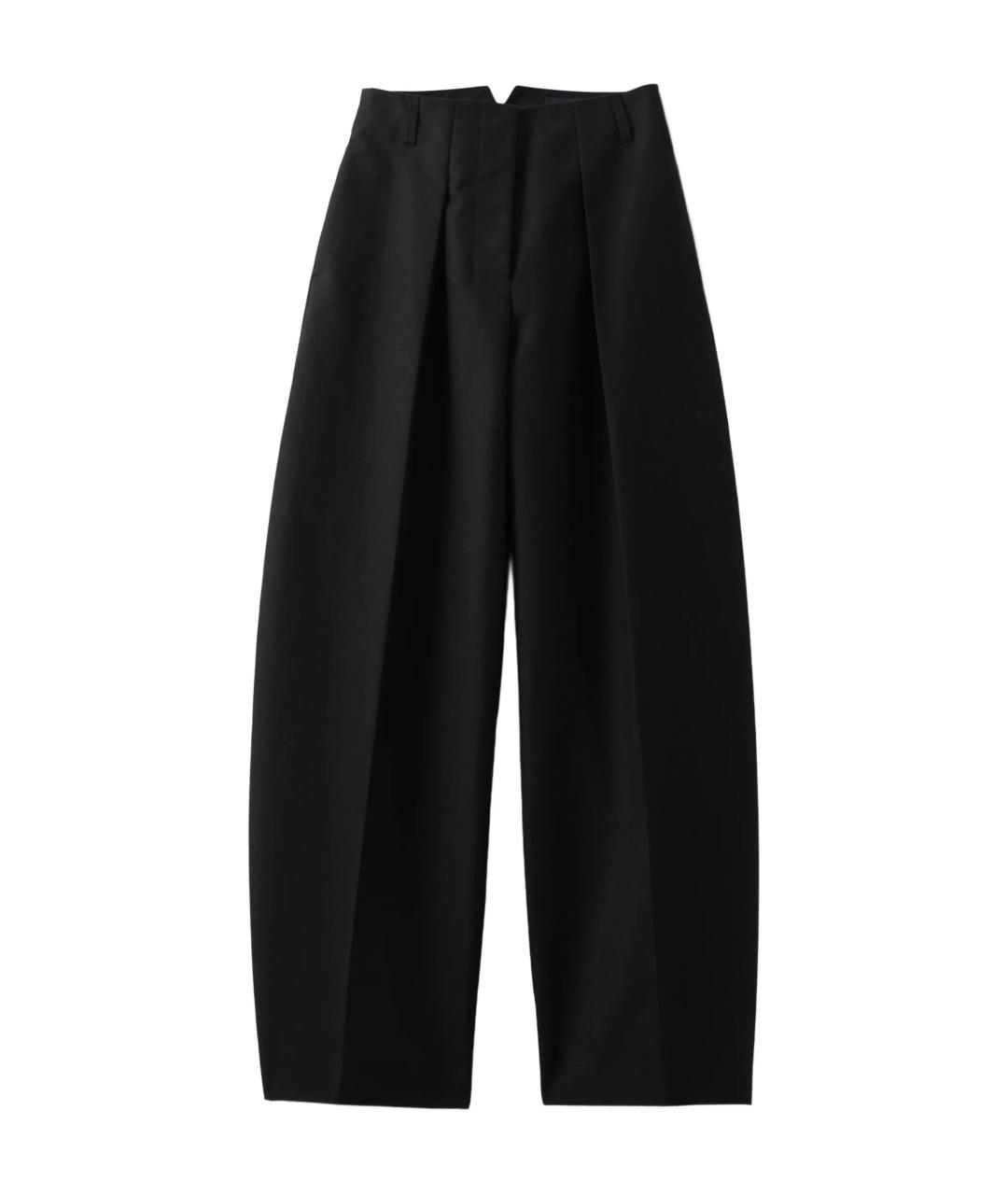 JACQUEMUS Черные хлопковые брюки широкие, фото 1