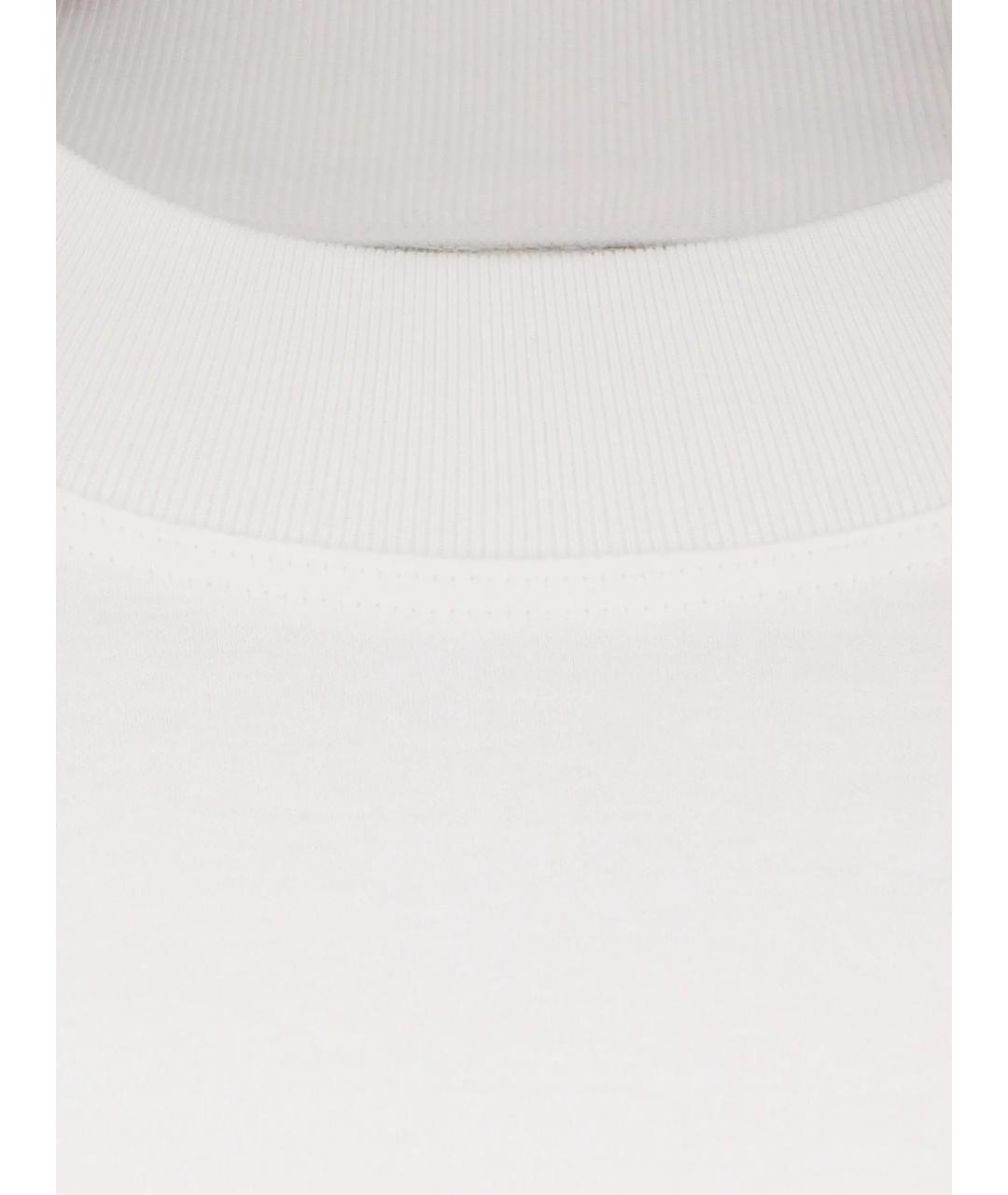 BRUNELLO CUCINELLI Белый хлопковый джемпер / свитер, фото 2