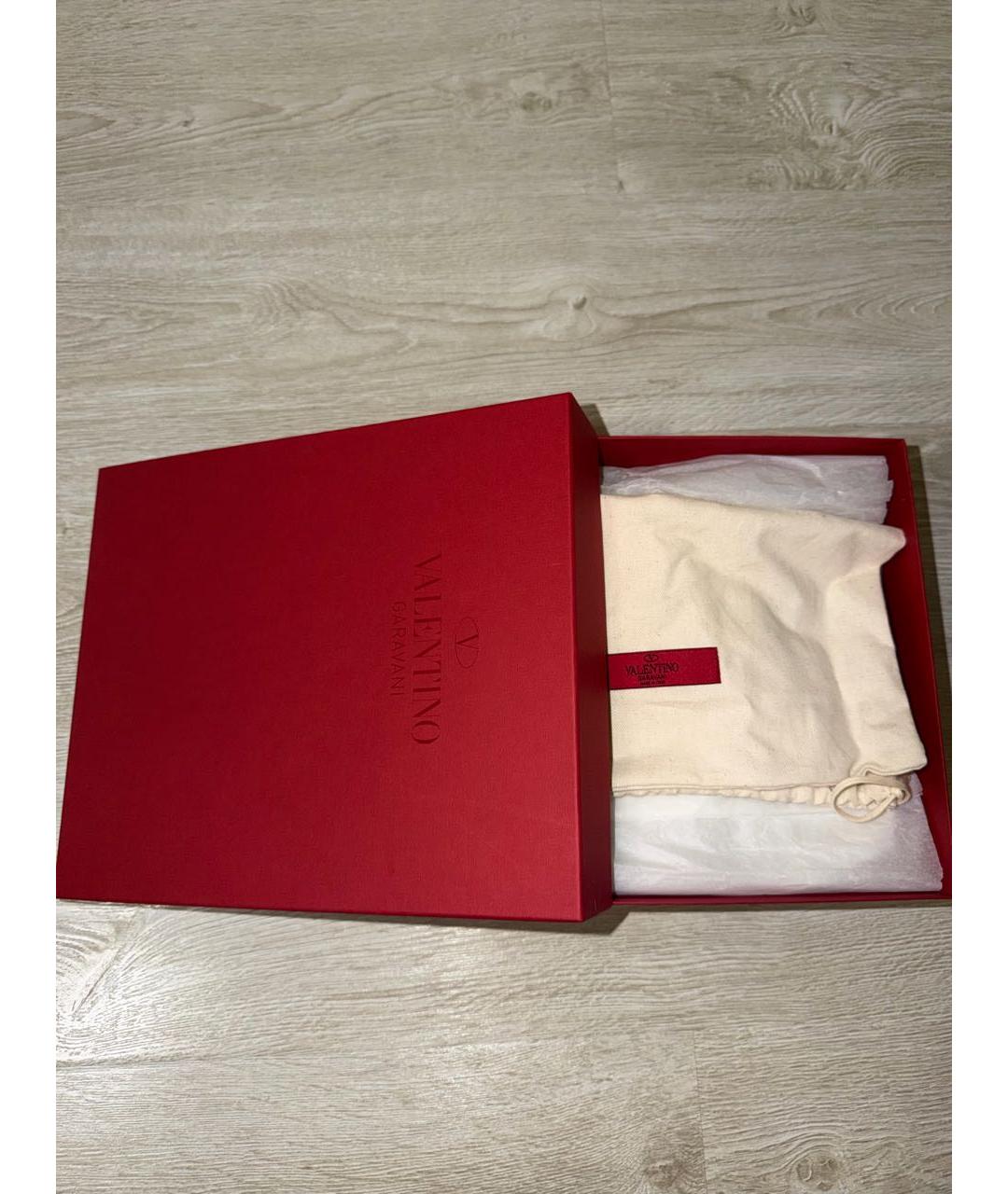 VALENTINO Антрацитовые кожаные босоножки, фото 8