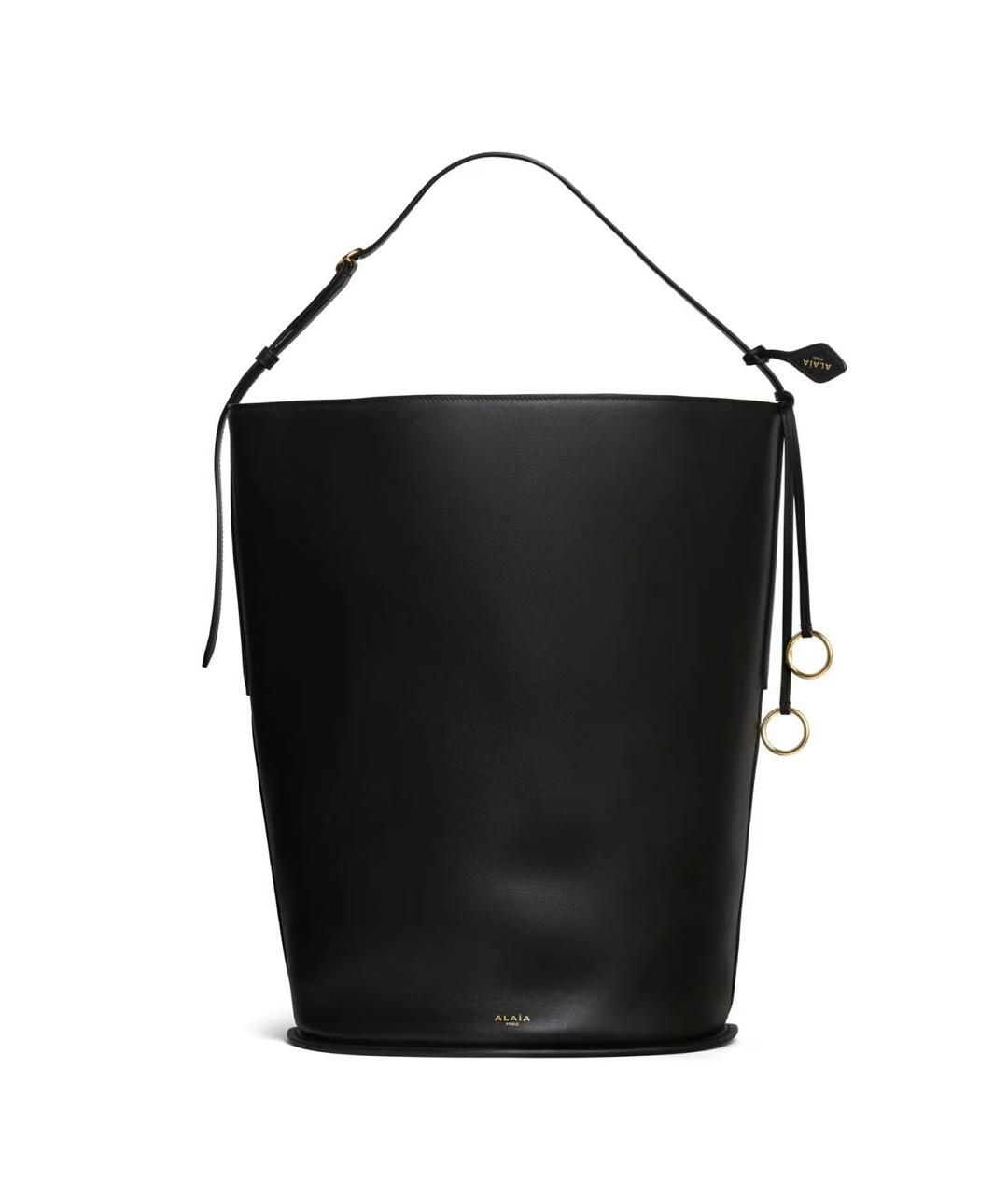ALAIA Черная кожаная сумка через плечо, фото 1