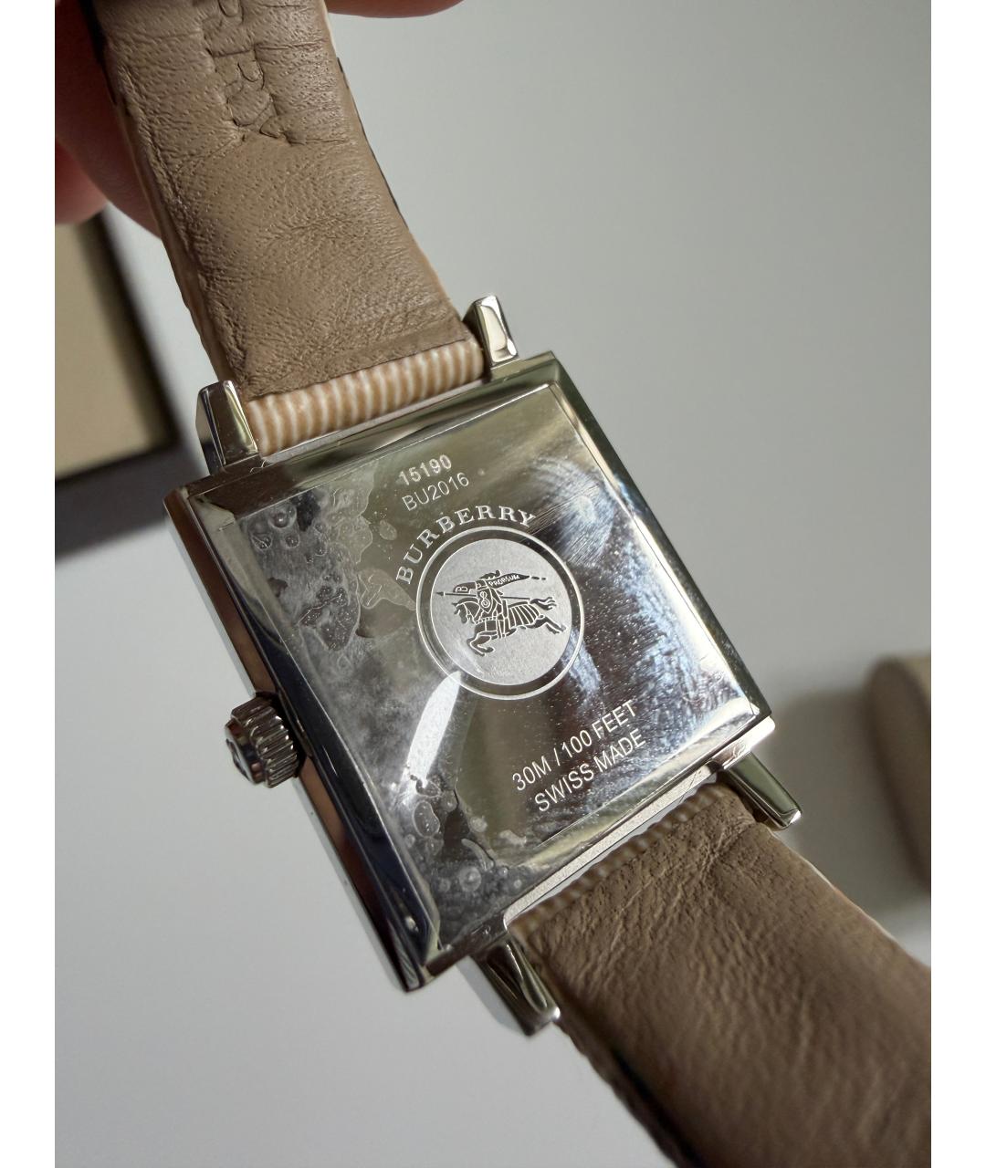 BURBERRY Бежевые часы, фото 6
