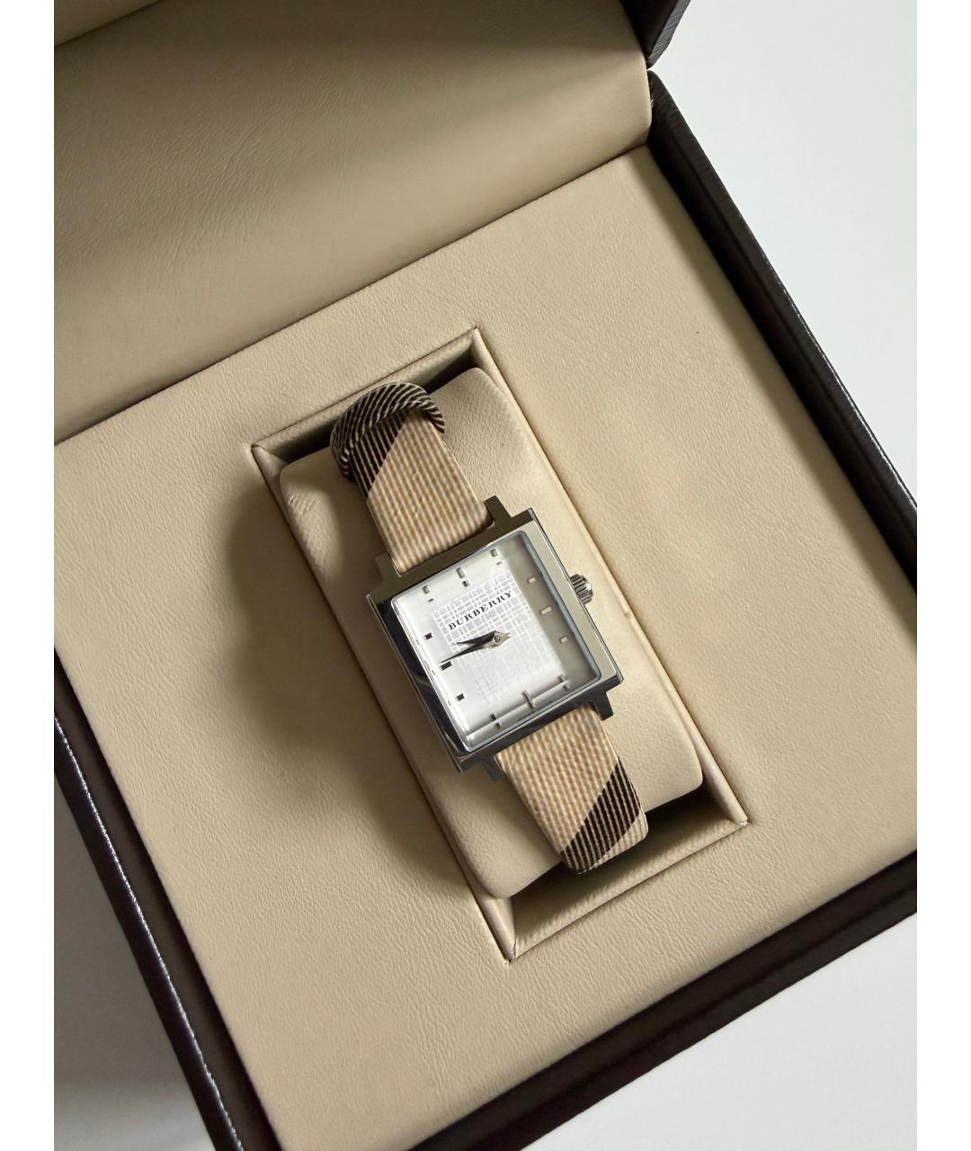 BURBERRY Бежевые часы, фото 8