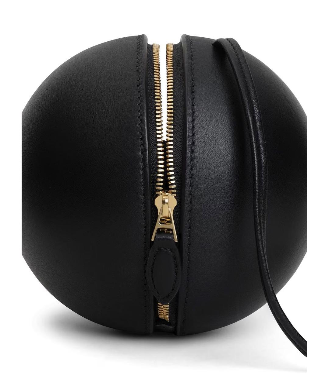 ALAIA Черная кожаная сумка через плечо, фото 3