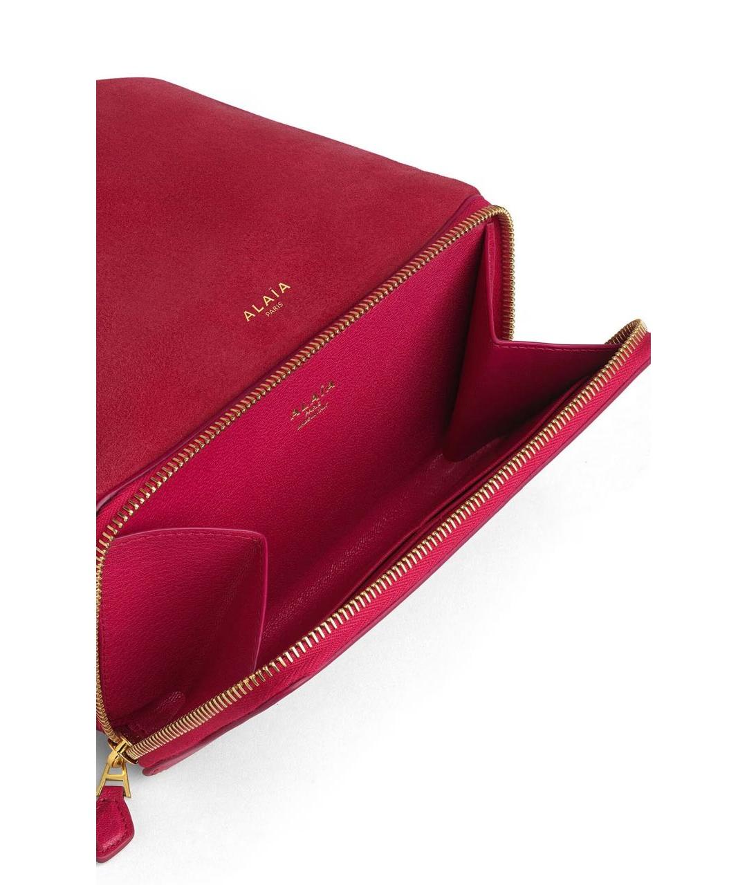 ALAIA Розовая замшевая сумка через плечо, фото 3