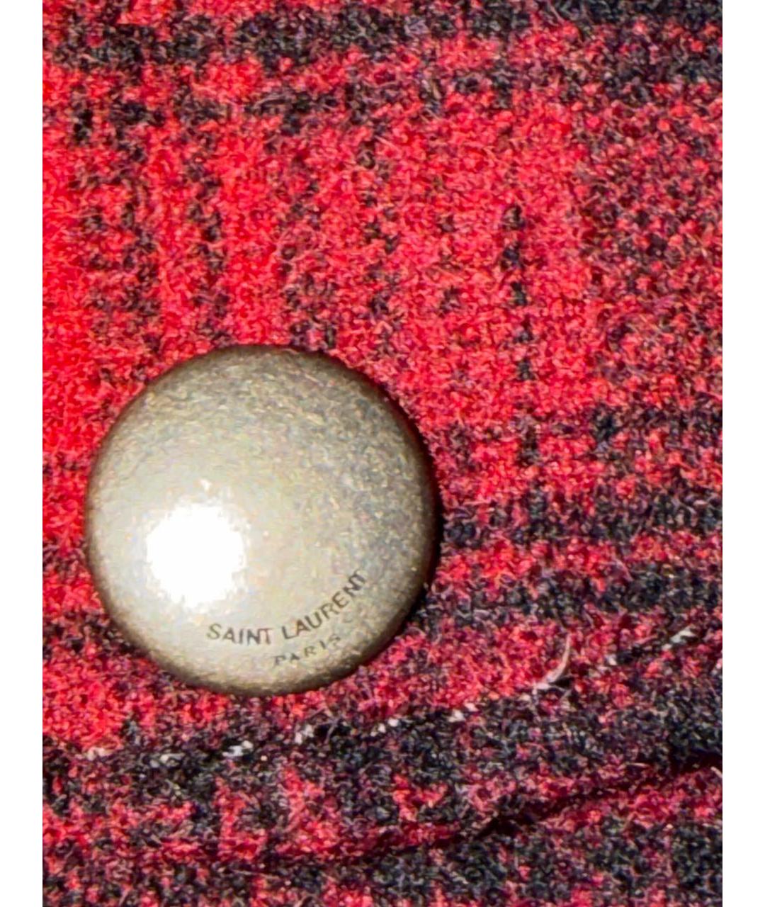 SAINT LAURENT Красный шерстяной жакет/пиджак, фото 8