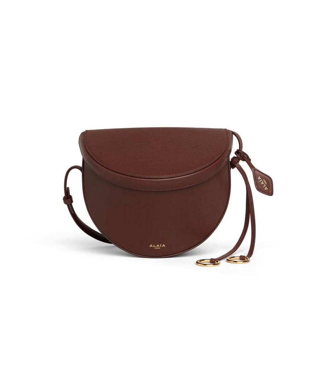 ALAIA Коричневая кожаная сумка через плечо, фото 1