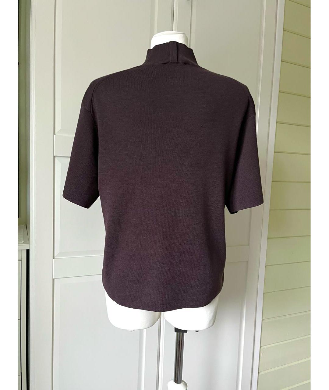 COS Бордовая шерстяная блузы, фото 4
