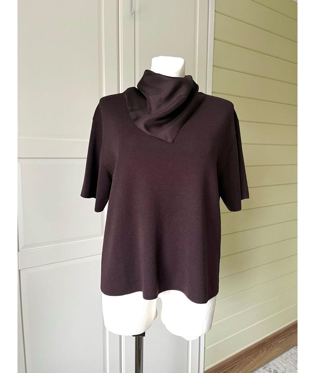 COS Бордовая шерстяная блузы, фото 9