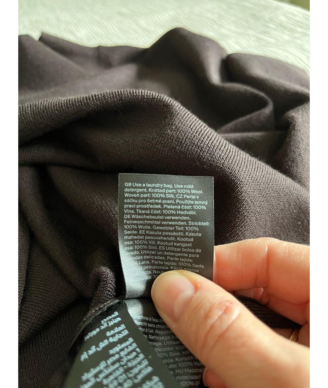 COS Бордовая шерстяная блузы, фото 7