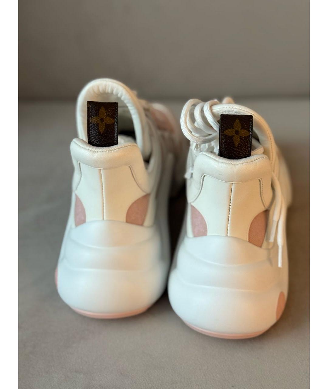 LOUIS VUITTON Розовые текстильные кроссовки, фото 5