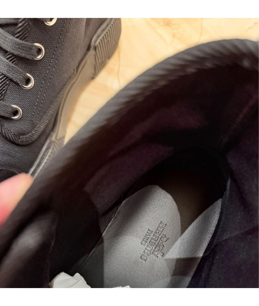 HERMES Черные ботинки, фото 4