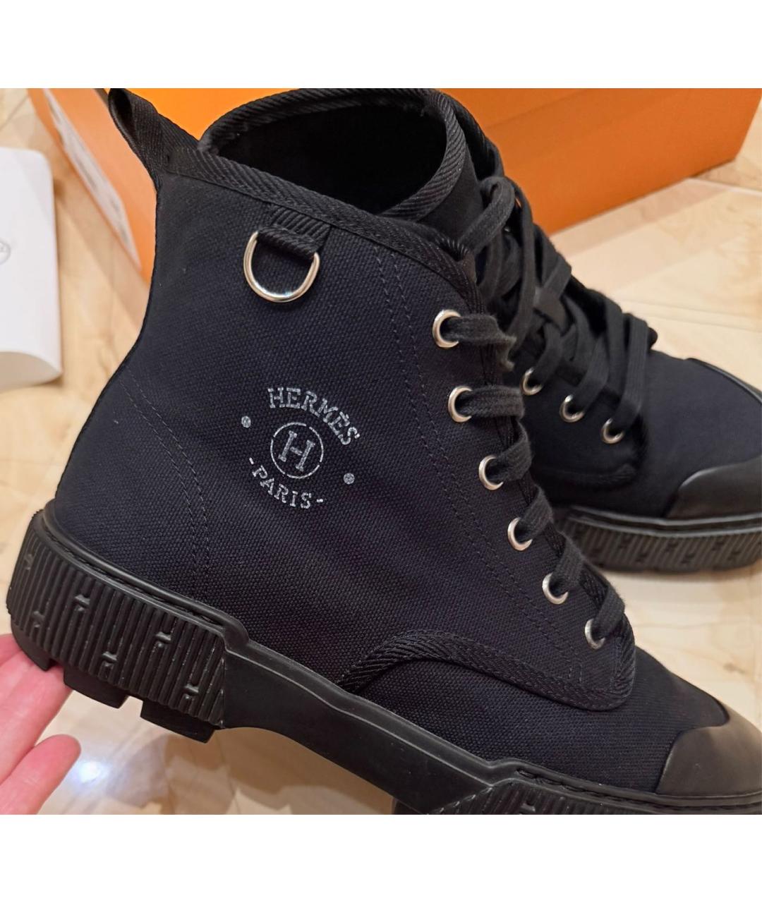 HERMES Черные ботинки, фото 3