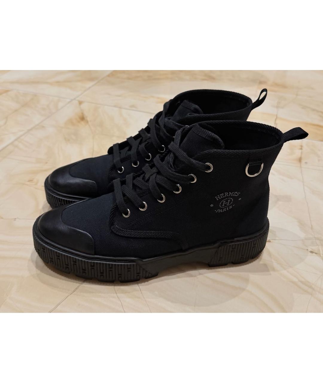 HERMES Черные ботинки, фото 5