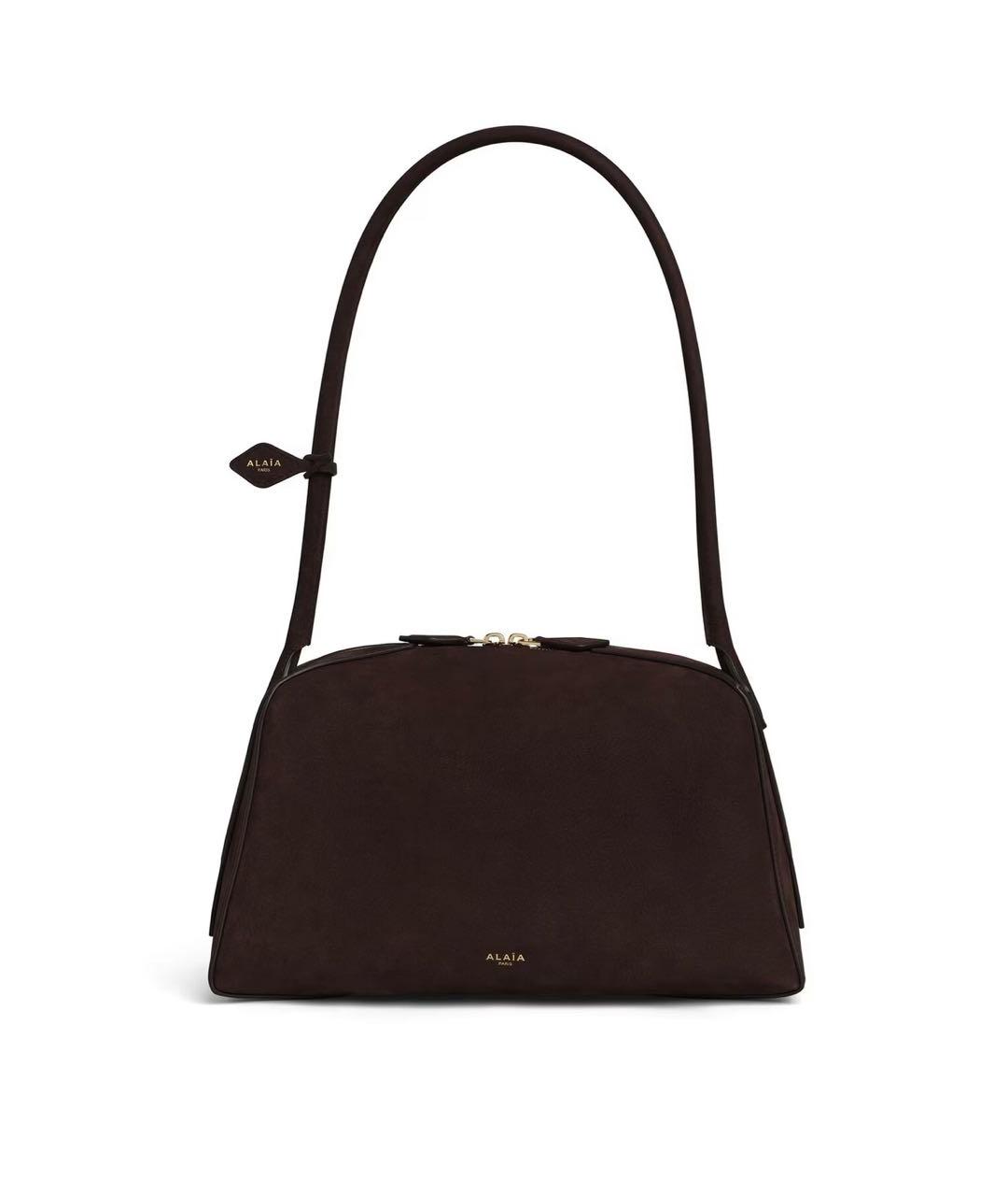ALAIA Коричневая замшевая сумка через плечо, фото 1
