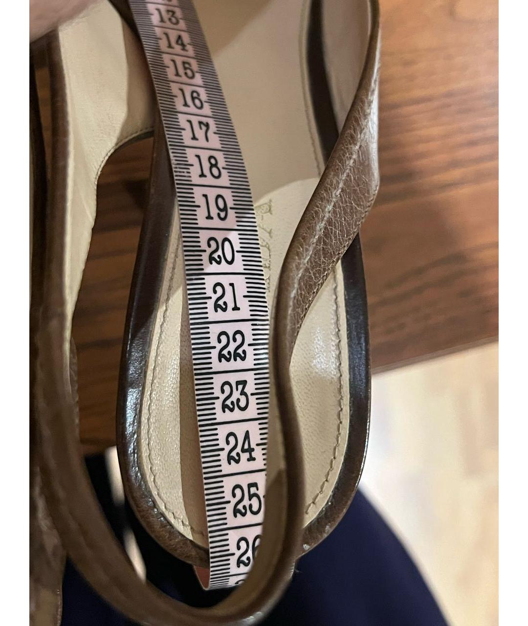 PRADA Коричневые кожаные туфли, фото 8