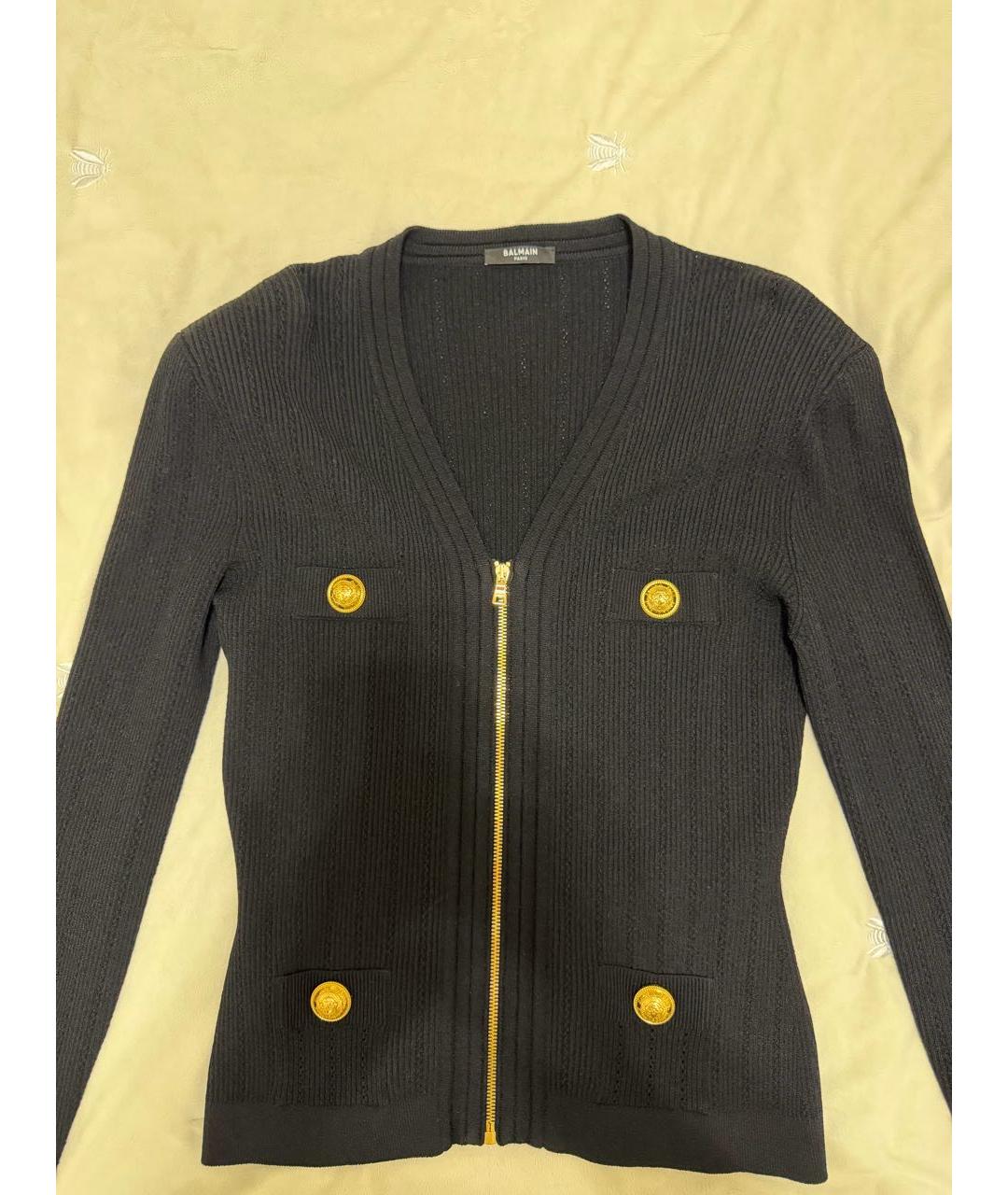 BALMAIN Черный твидовый жакет/пиджак, фото 2