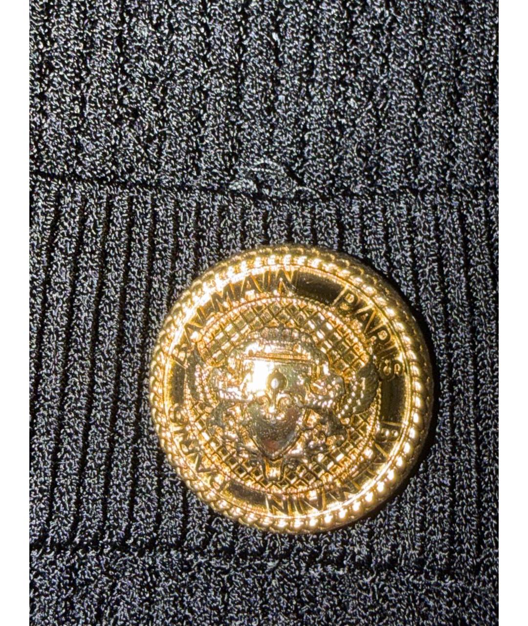 BALMAIN Черный твидовый жакет/пиджак, фото 5