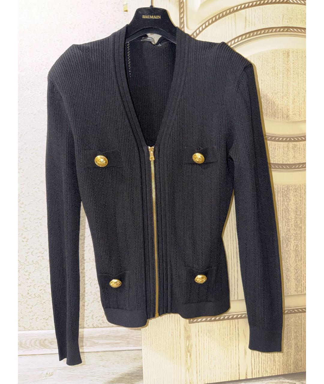 BALMAIN Черный твидовый жакет/пиджак, фото 9